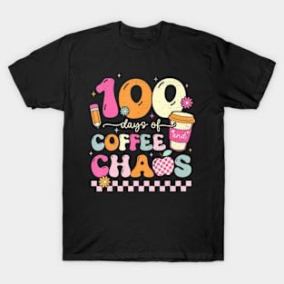 100 Days Of School Coffee Lover 100Th Day Of School Teacher T-Shirt